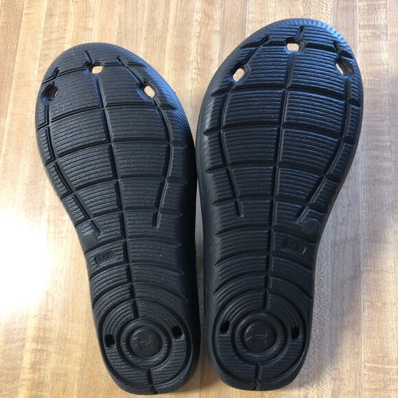 Under Armour Black Sandals Slides - Picture 2 of 6